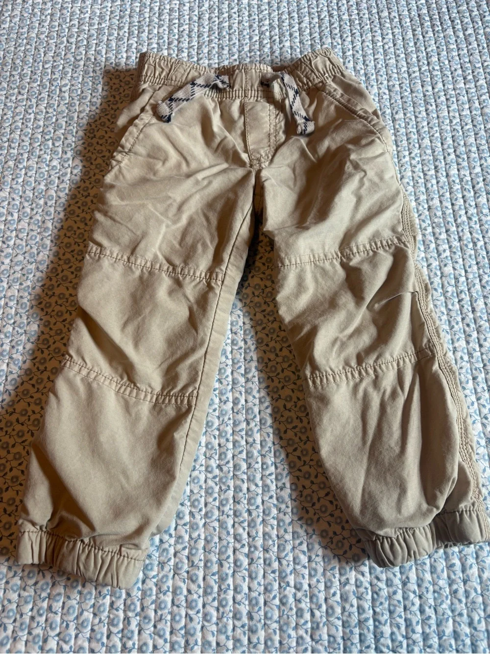 Gymboree Tan Pull-On Lined Jogger Pants for Kids